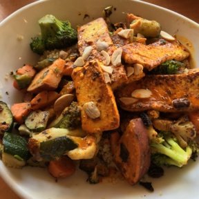 Gluten-free veggie bowl from Native Foods Cafe